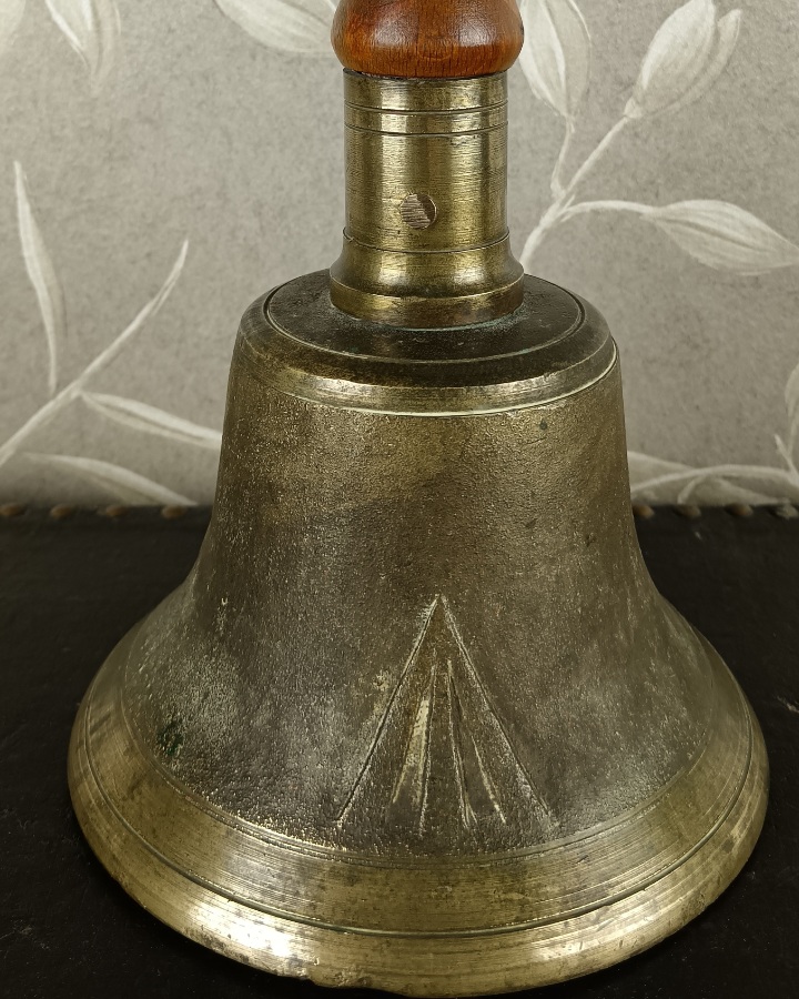 WWII British Military Cast Brass ARP Handbell  Warning Bell c.1940 (1).jpg